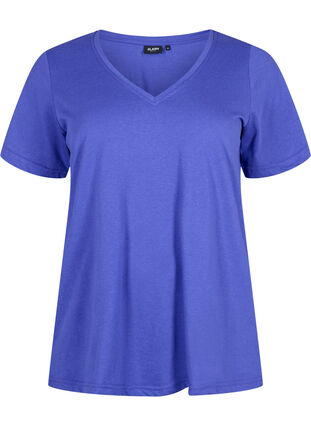 FLASH - T-shirt med v-hals, Royal Blue, Packshot image number 0