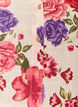 Midikjole i bomuld med blomsterprint, R&oslash;d, Packshot image number 2