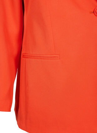 FLASH - Enkel blazer med knap, Orange.com, Packshot image number 3