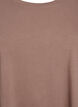 Basis jerseybluse med lange &aelig;rmer, Brun, Packshot image number 2