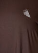 Lang tr&aelig;nings t-shirt, Brun, Packshot image number 2