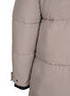 Pufferjakke med hætte og kontrastdetaljer, Beige, Packshot image number 4