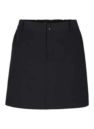 Outdoor nederdel med indershorts, Black, Packshot image number 0