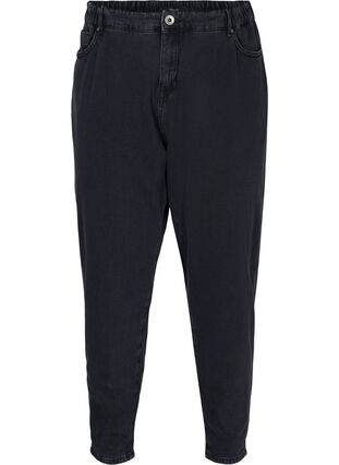 Slouchy fit Saga jeans med høj talje, Grey Denim, Packshot image number 0