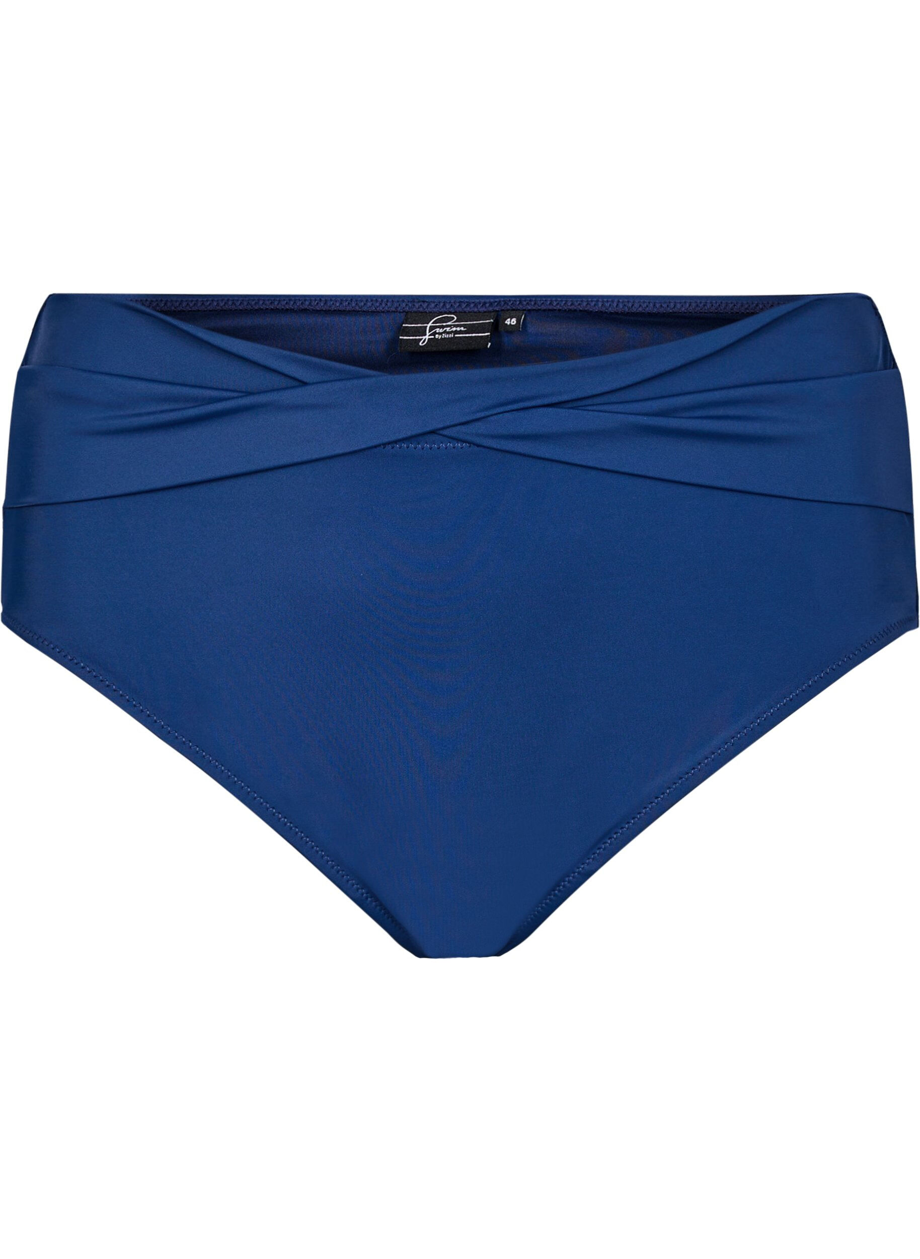 ZizziBikini trusse med wrapdetalje, Bl&aring;, Packshot image number 0