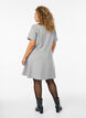 Kort jerseykjole med A-facon, Gr&aring;, Model image number 1