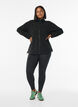Fleece jakke med lommer, Sort, Model image number 1