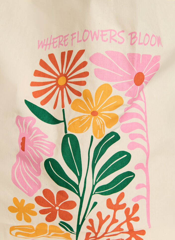 Totebag med print, Lyser&oslash;d, Packshot image number 2
