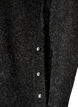 Lang strikbluse med kugleknapper, Gr&aring;, Packshot image number 3