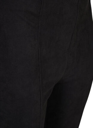 Leggings med struktur og lynlås , Black, Packshot image number 2