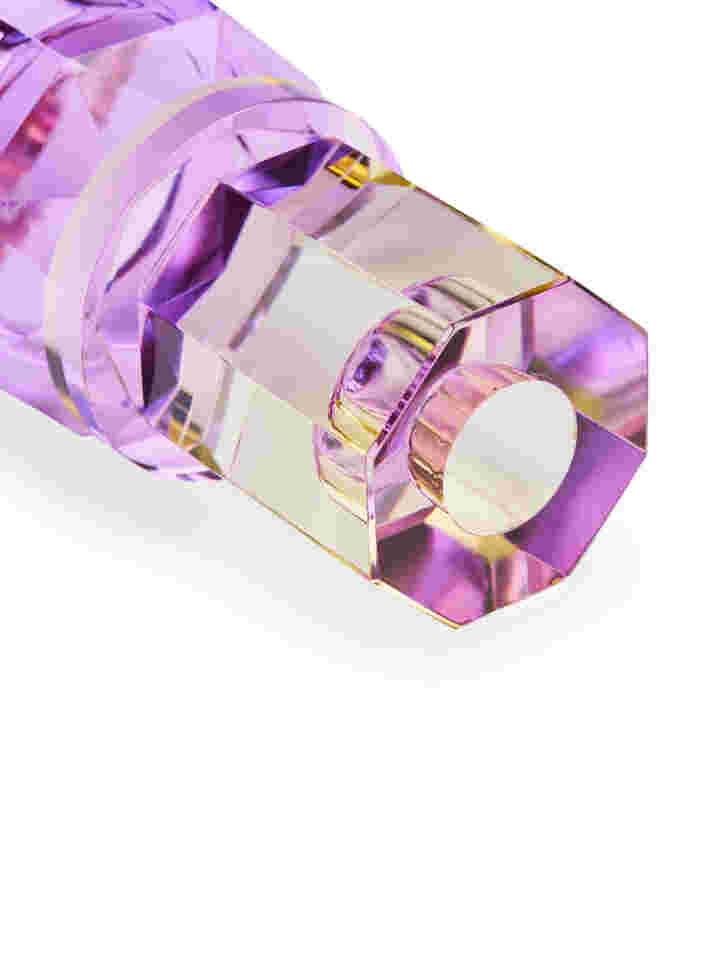 Krystal lysestage, Butter/Violet, Packshot image number 3
