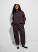 Sweatpants med h&oslash;j talje og bindeb&aring;nd, Brun, Model image number 0