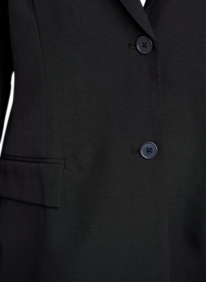 Blazer med lommer og slids, Sort, Packshot image number 2