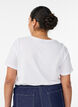 T-shirt med motiv, Hvid, Model image number 2