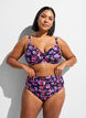Bikini bh med b&oslash;jle og m&oslash;nster, Lilla, Model image number 1
