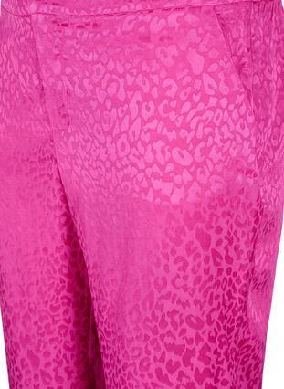 Tone-i-tone jacquard bukser i viskose, Rose Violet, Packshot image number 2