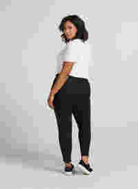 Cropped Maddison bukser, Black, Model