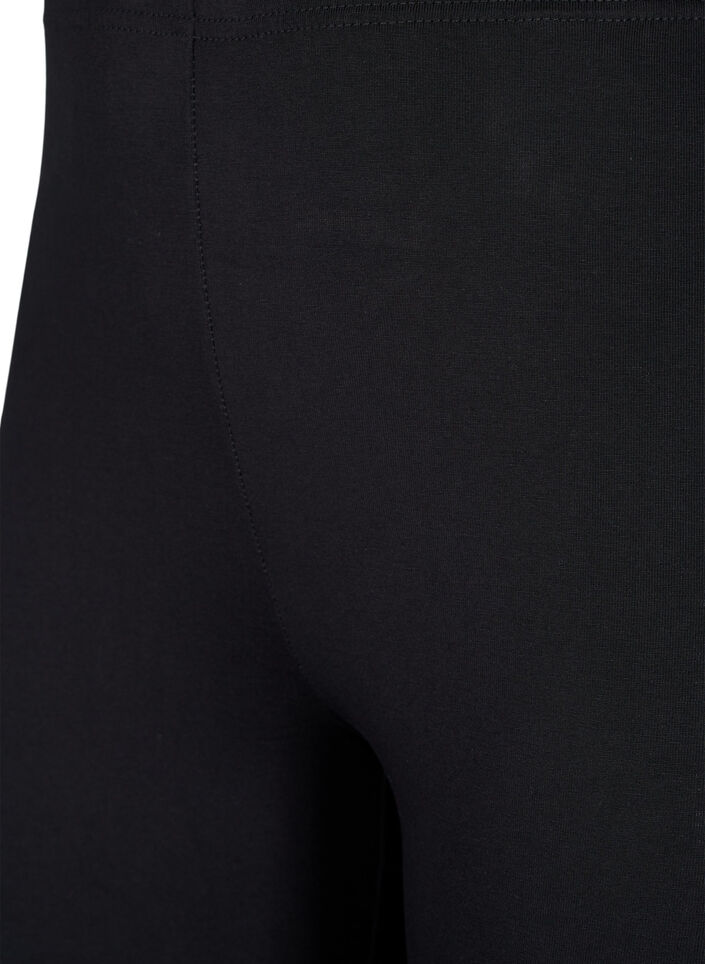 2-pak leggings i bomuld, Sort, Packshot image number 2