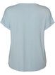 T-shirt i viskose med glimmerstriber, Bl&aring;, Packshot image number 1