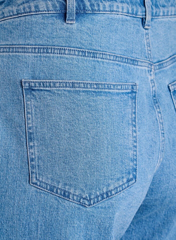 Wide leg jeans med h&oslash;j talje, Bl&aring;, Packshot image number 3
