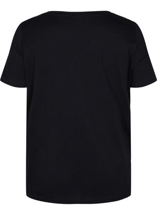 Brude t-shirt med tryk , Black Silver, Packshot image number 1