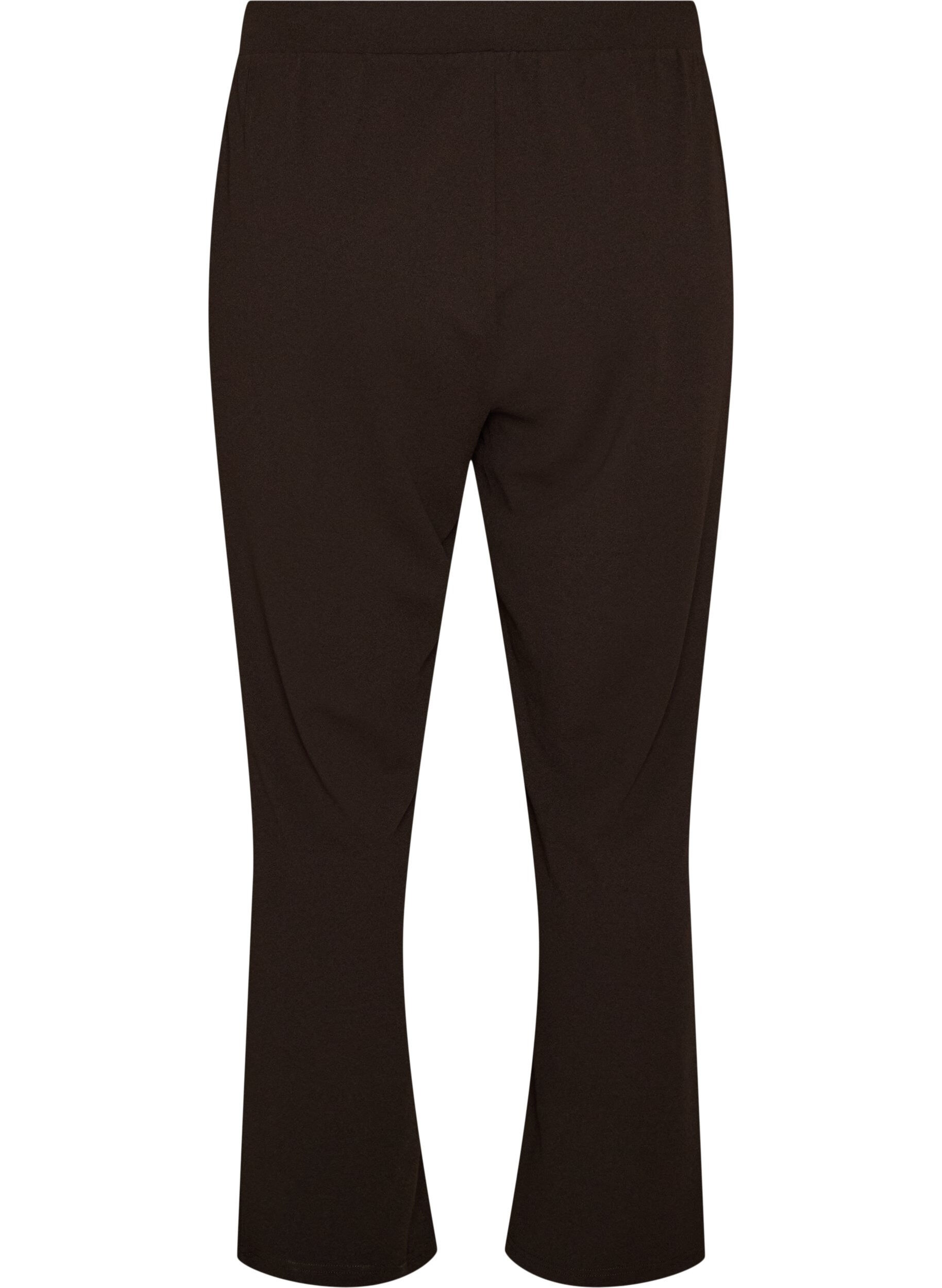 ZizziBukser med straight fit, Brun, Packshot image number 1