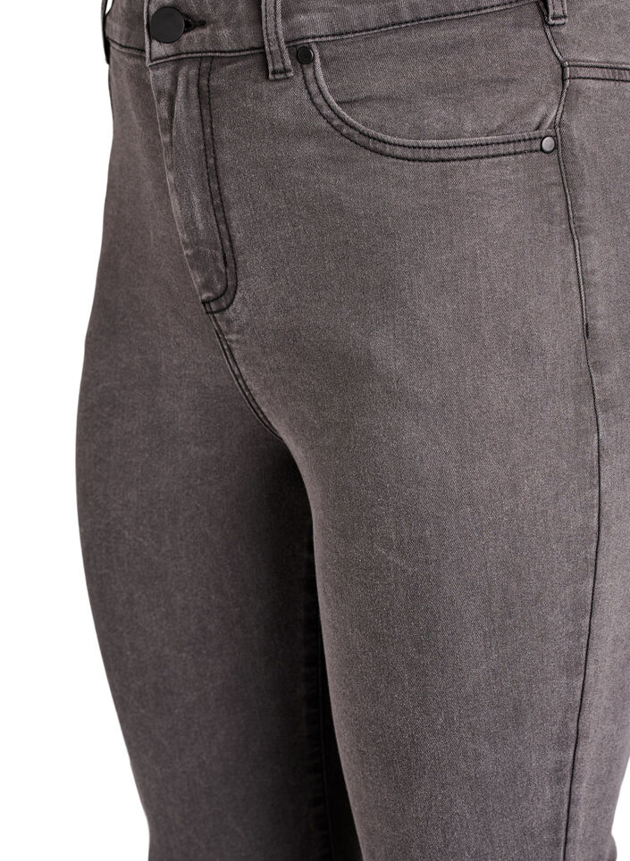 Amy jeans med h&oslash;j talje og super slim fit, Gr&aring;, Packshot image number 2