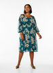 Festkjole i chiffon med lange &aelig;rmer , Gr&oslash;n, Model image number 1