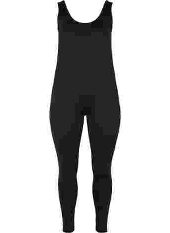 Tætsiddende trænings jumpsuit