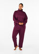 Bluse med turtleneck i modalmix, Mørk Bordeaux, Model image number 1