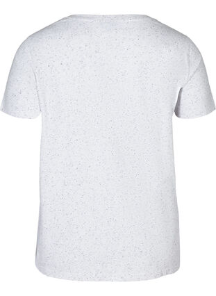 T-shirt med v-udskæring, White, Packshot image number 1