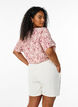 Shorts med lommer og elastik i taljen, Vanilla, Model image number 1