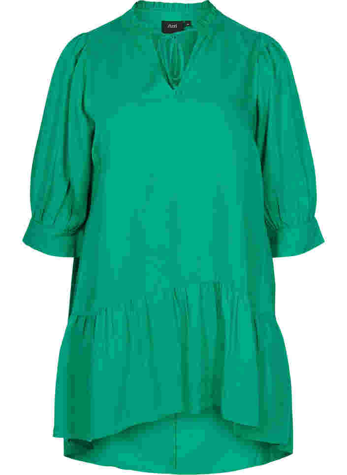 Kjole med 3/4 ærmer, Jolly Green, Packshot image number 0