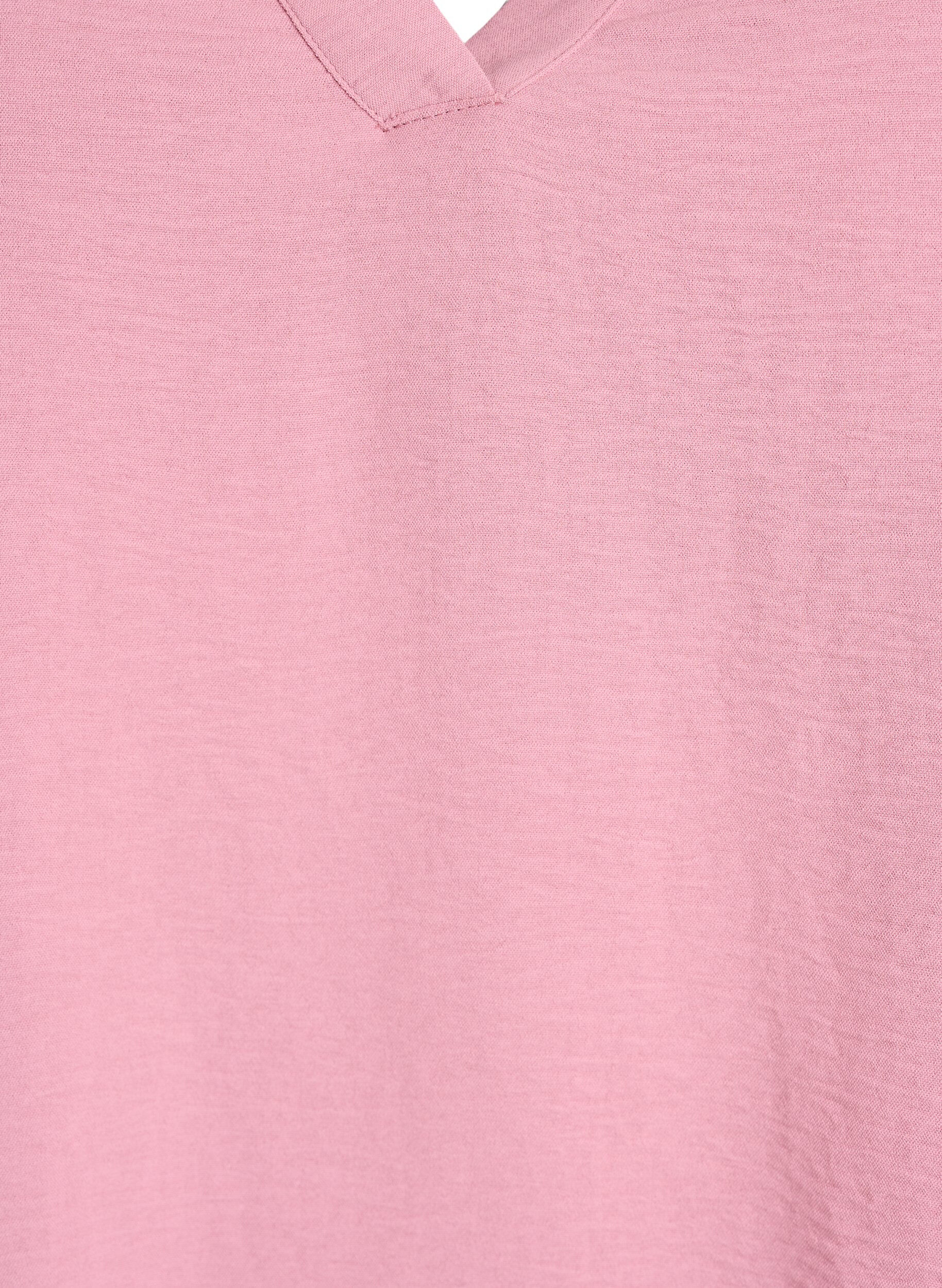 ZizziBluse med 3/4 &aelig;rmer, Lyser&oslash;d, Packshot image number 2