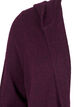 Lang strik cardigan med uld og hætte, Potent Purple Mel., Packshot image number 2