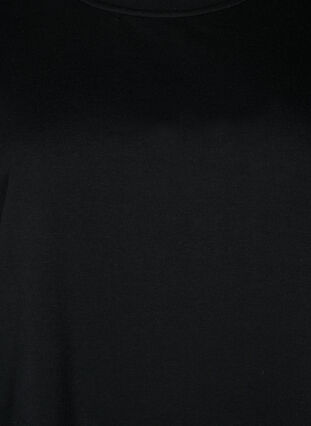 Lang sweatshirt med 1/2 ærmer, Black, Packshot image number 2