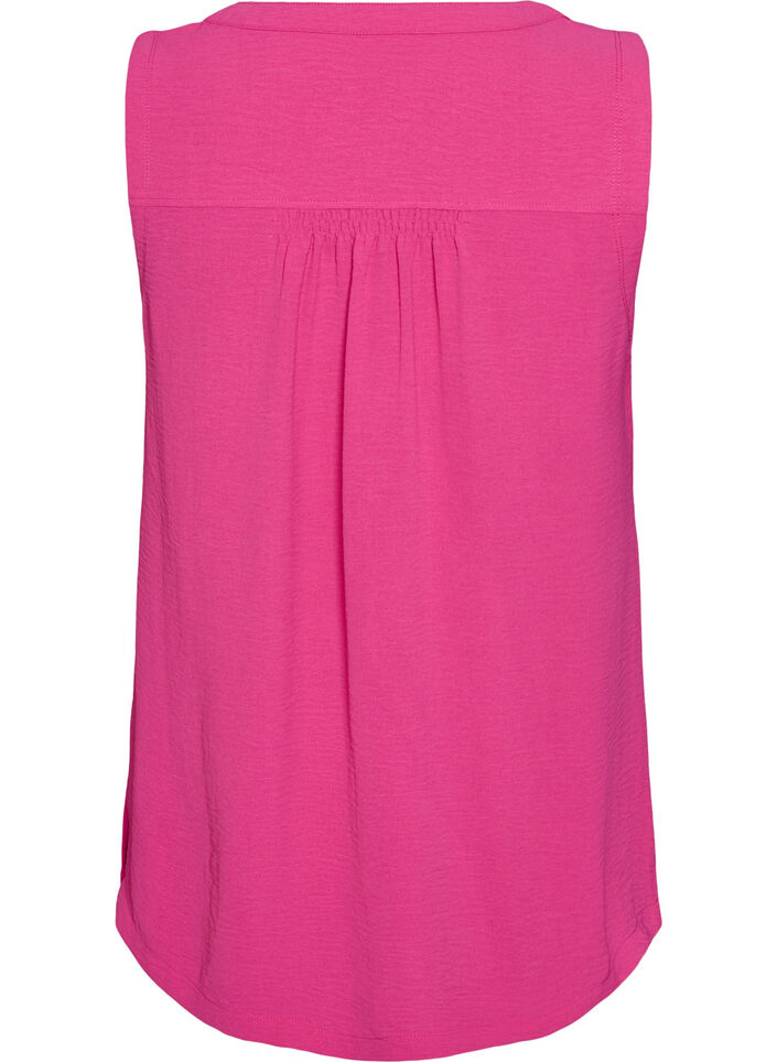 &AElig;rmel&oslash;s top med rynkedetaljer, Lyser&oslash;d, Packshot image number 1