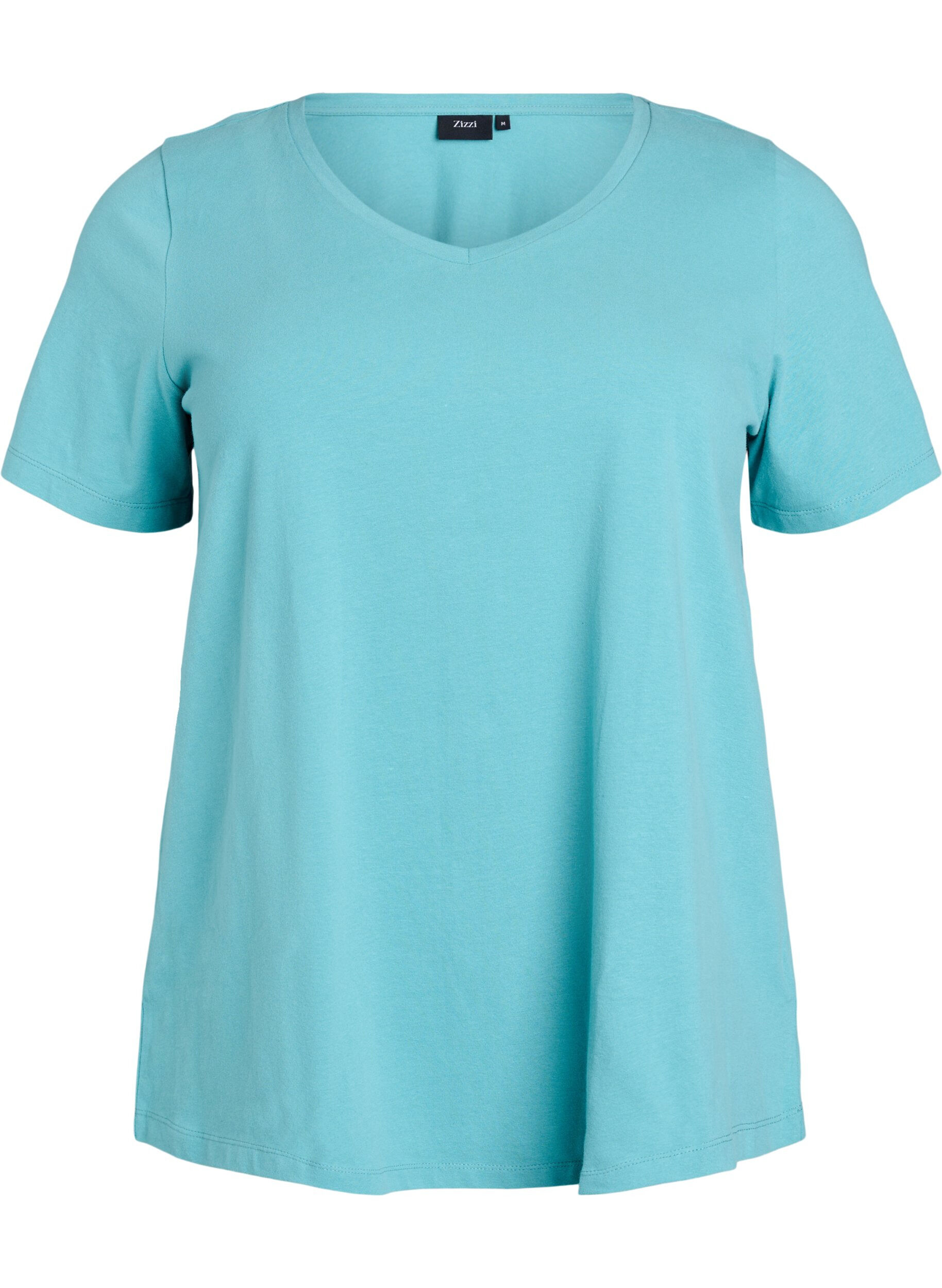 Ensfarvet Basis T-Shirt I Bomuld