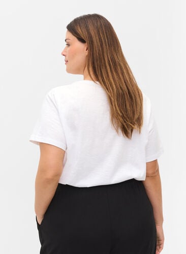 2-pak basis t-shirt i bomuld, Black/B White, Model image number 1