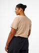 Basis t-shirt i bomuld med rund hals , Beige, Model image number 2