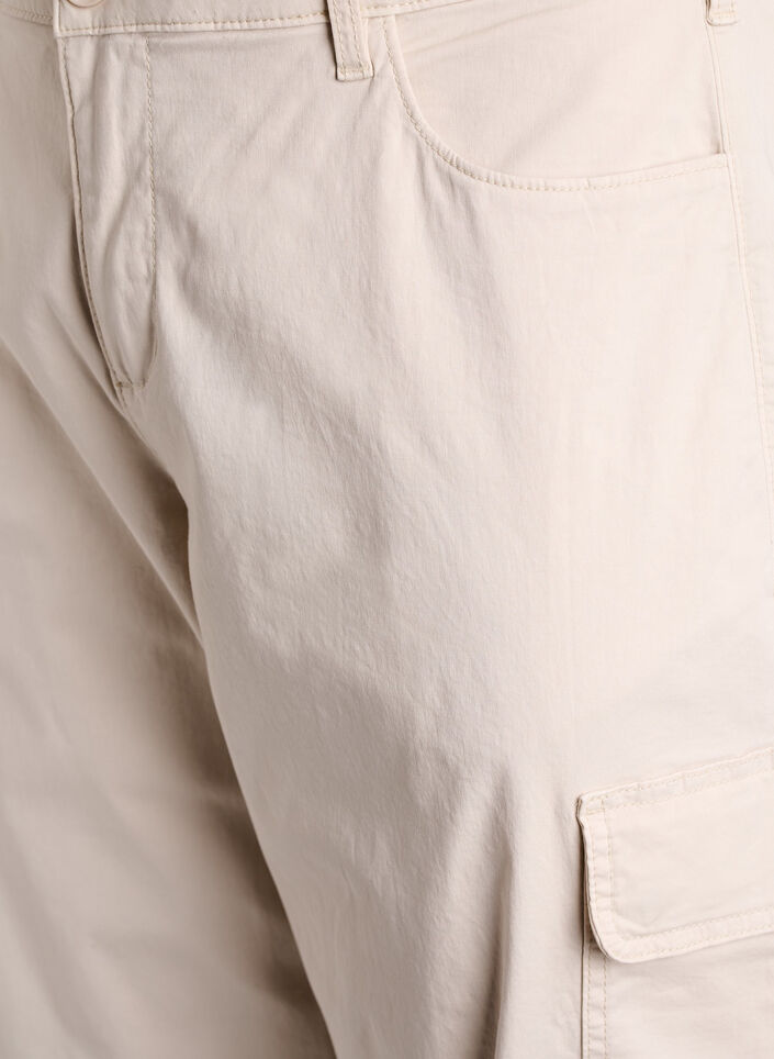 Cargo knickers med høj talje, Beige, Packshot image number 2