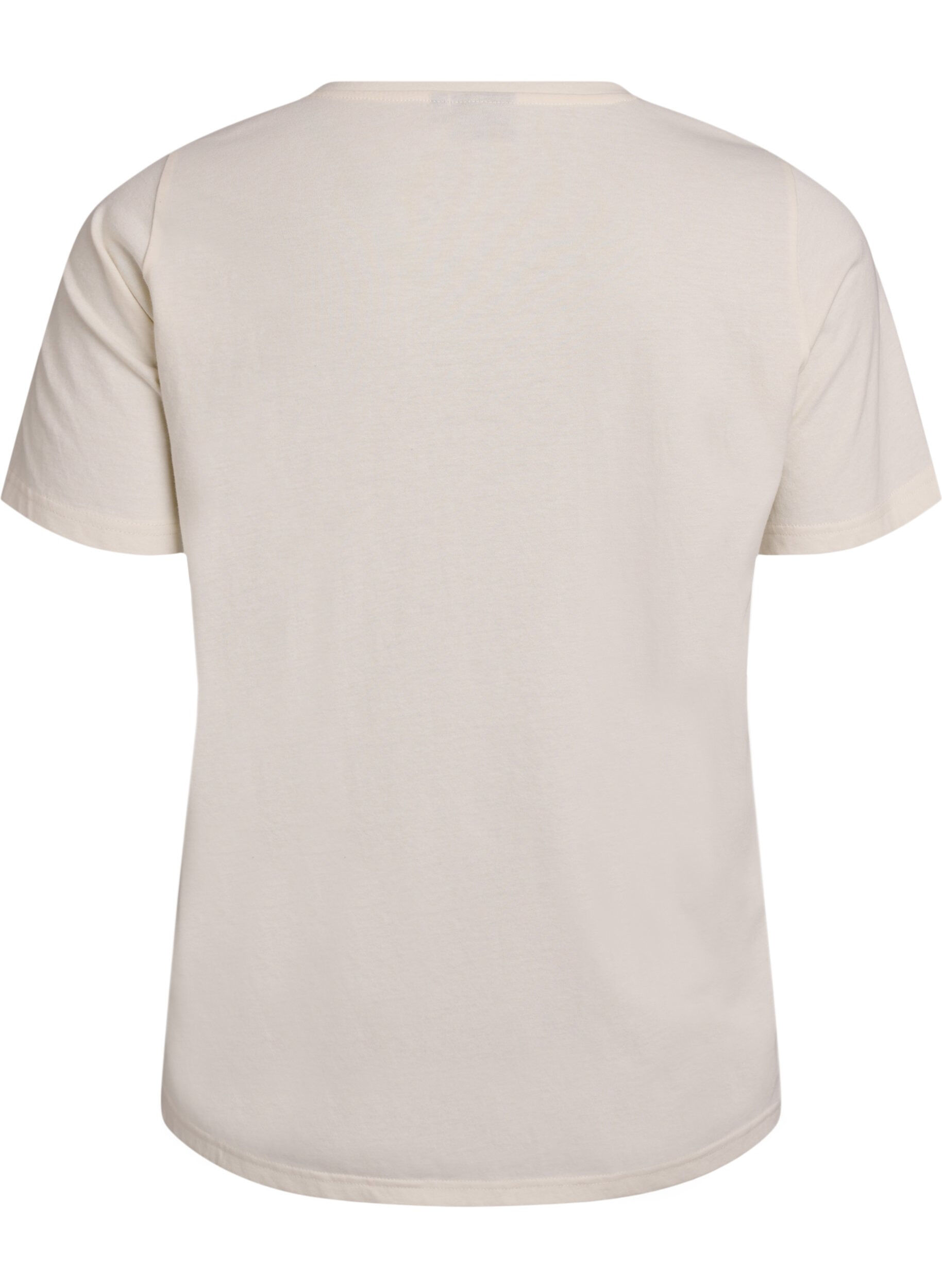 ZizziT-shirt med motiv, Hvid, Packshot image number 1