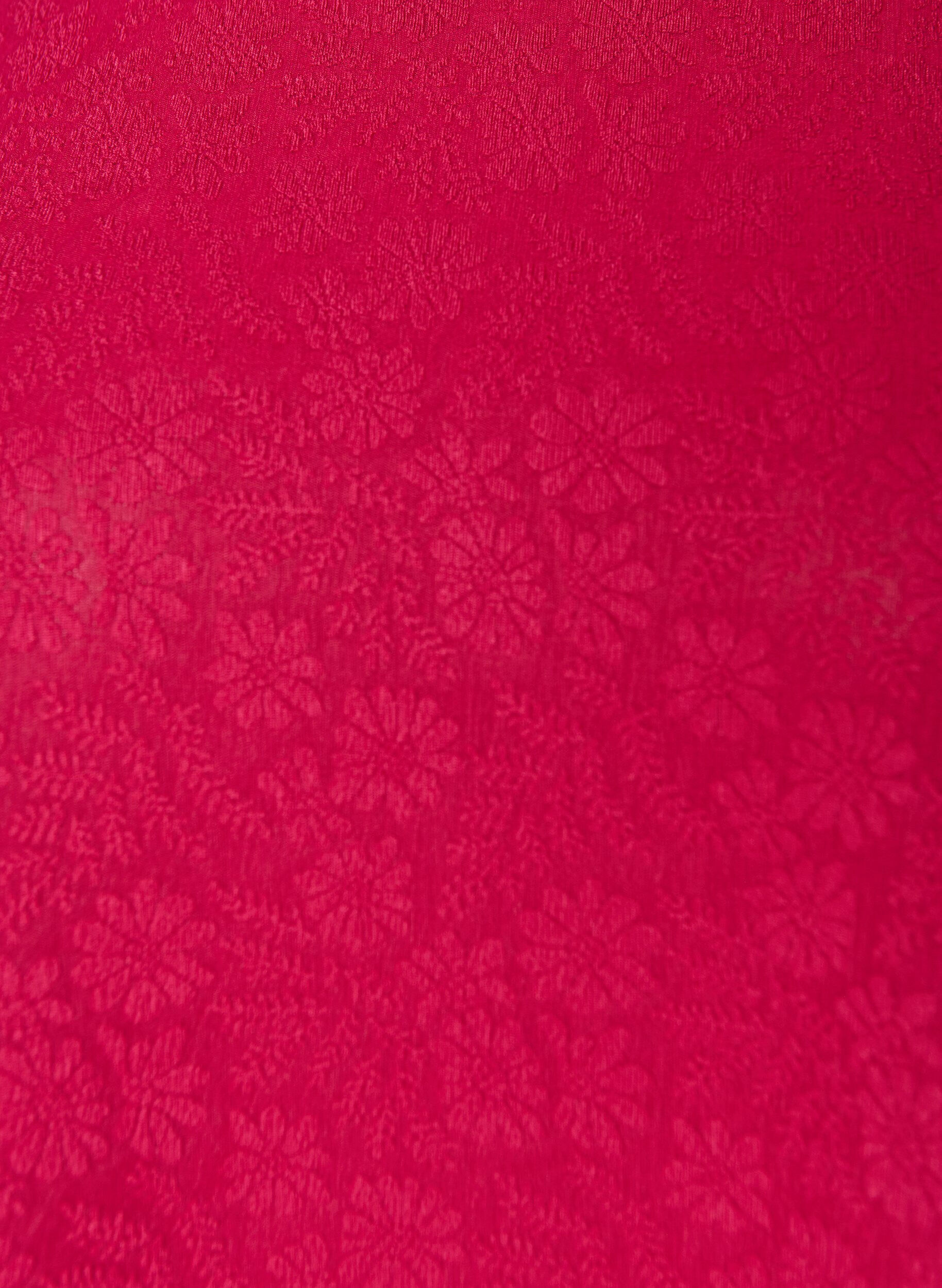 ZizziBluse med struktur og korte &aelig;rmer, Lyser&oslash;d, Packshot image number 2