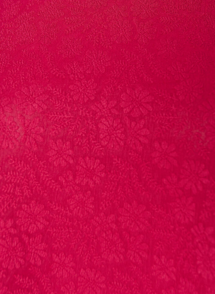 Bluse med struktur og korte &aelig;rmer, Lyser&oslash;d, Packshot image number 2