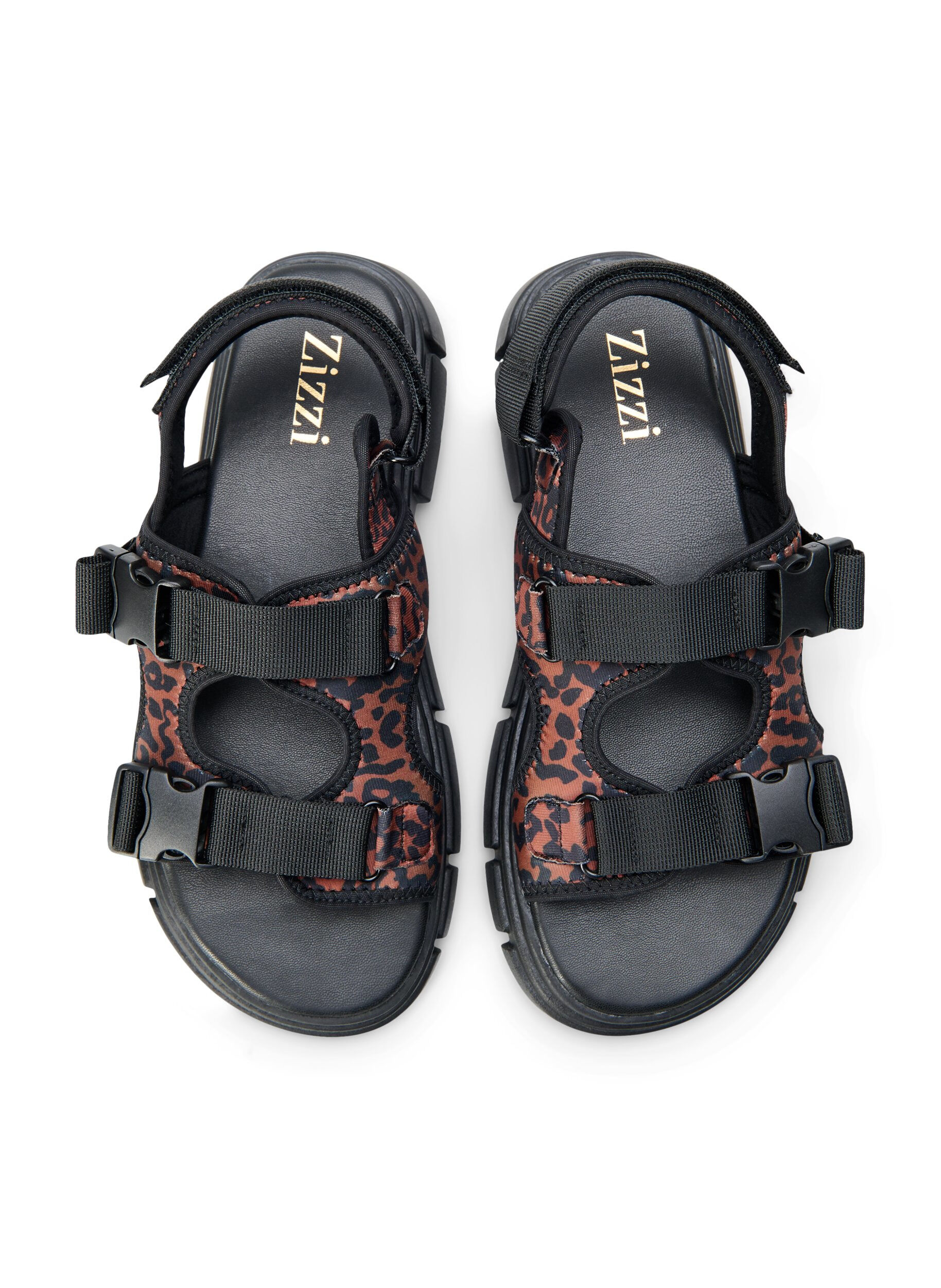 Zizzi Wide fit - Sports sandal , Brun, Packshot image number 2