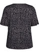 T-shirt med TENCEL&trade; Lyocell og leoprint, Gr&aring;, Packshot image number 1