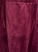 L&oslash;se bukser i velour, R&oslash;d, Packshot image number 2