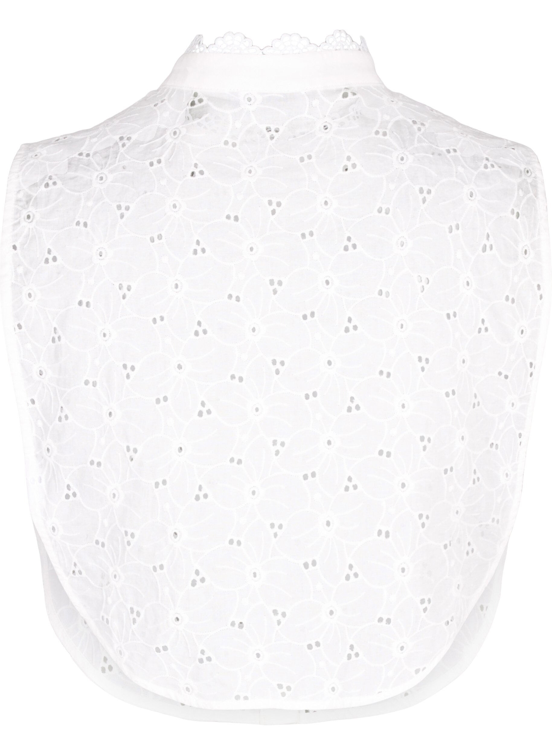 Zizzi Krave i broderi anglaise, Bright White, Packshot image number 1