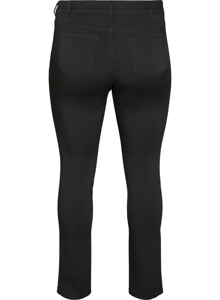 Emily Stay Black jeans med regul&aelig;r taljeh&oslash;jde, Sort, Packshot image number 1