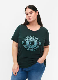 T-shirt i bomuld med tryk, Scarab W. Org. Love, Model